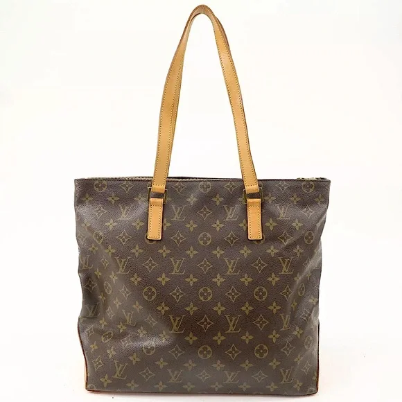 LOUIS VUITTON CABAS MEZZO Monogram Top Zip Laptop Work Travel Shoulder Bag - Picture 17 of 17